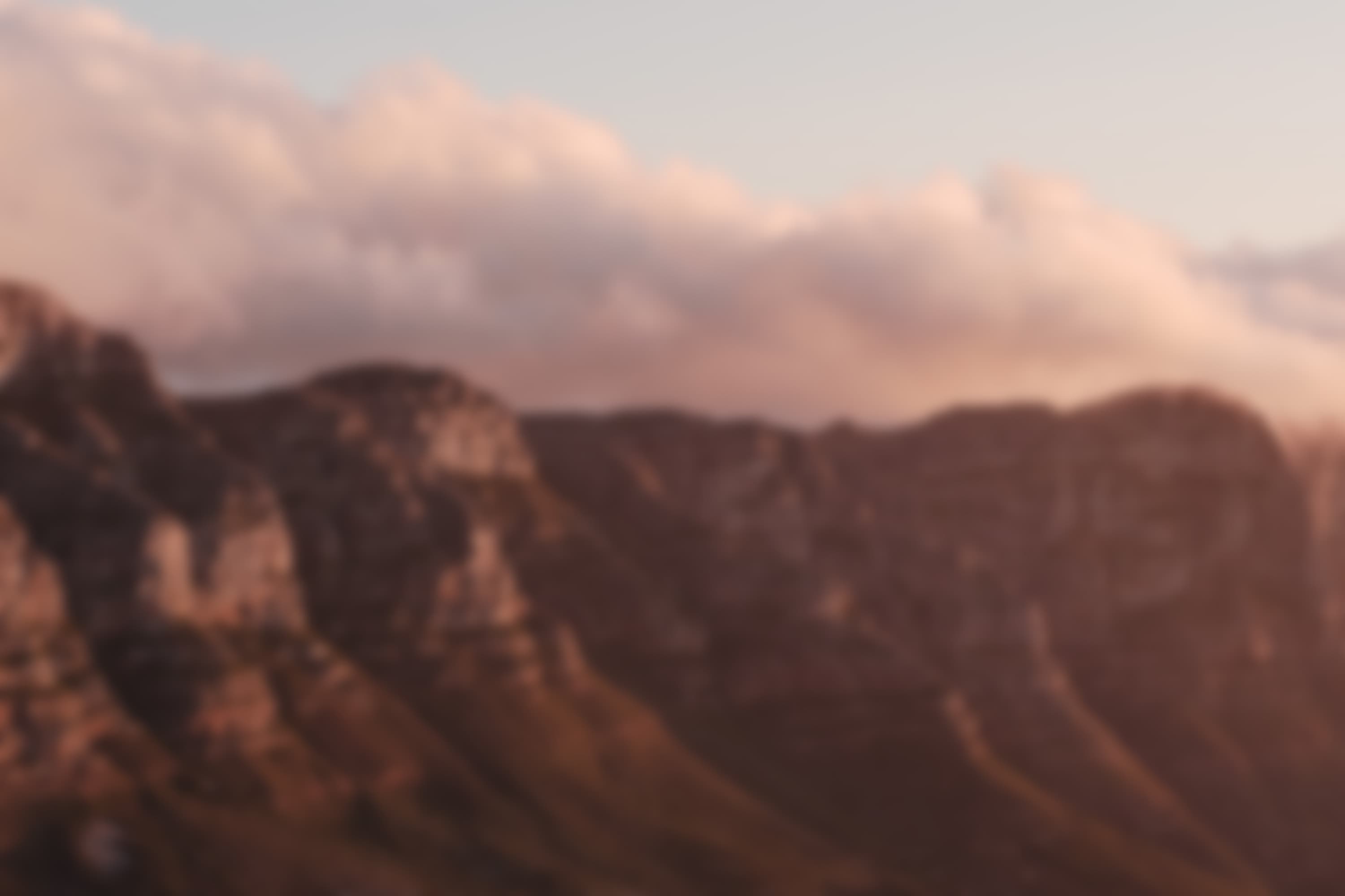 Image of rolling clouds over table mountain